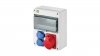 Rozdzielnica budowlana RS-10 10-mod. 2x2P+Z, 32A/5P, IP54 bez zabezpieczeń 6225-00